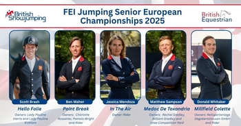 British Equestrian announces squad of five for FEI Jumping European Championship 2025 British Equestrian announces squad of five for FEI Jumping European Championship 2025